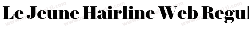 Le Jeune Hairline Web Regular Itali字体转换